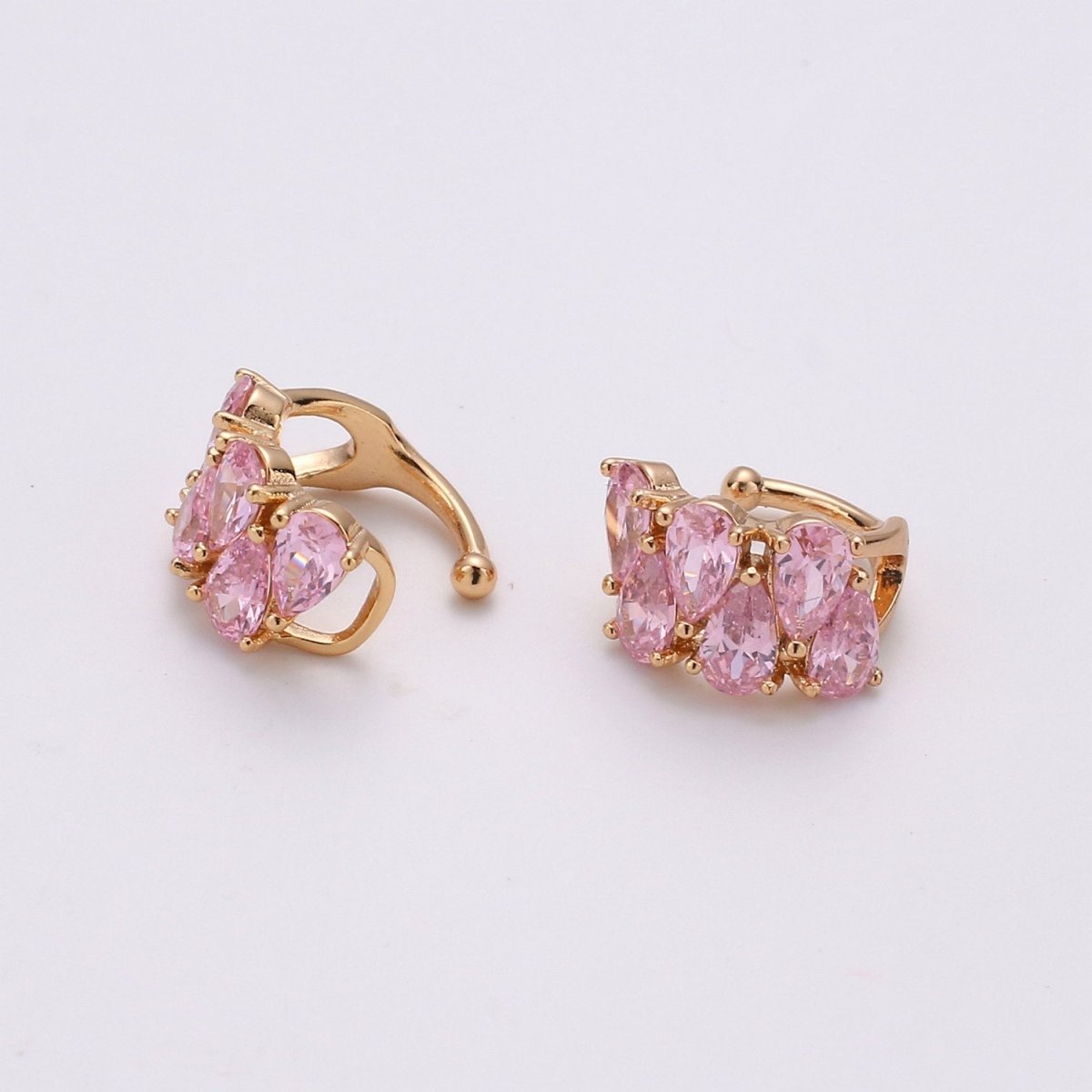 Dainty Tear drop Ear Cuff No Piercing, Cubic conch cuff, ear cuff Earring non pierced, earcuffs, cartilage, AI-120 AI-121 AI-122