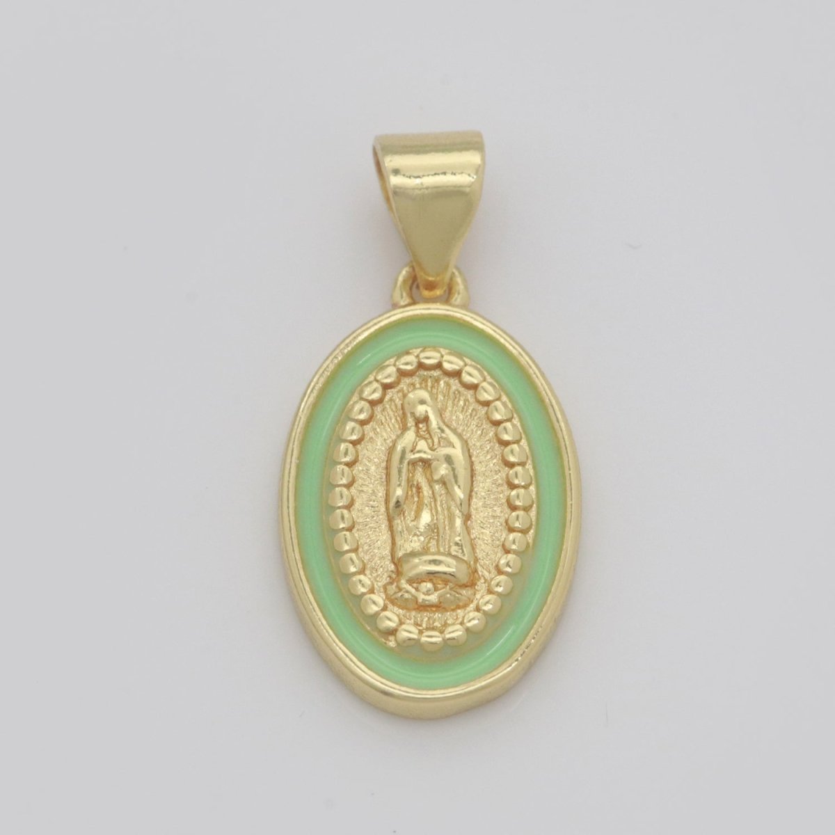 Dainty Virgin Mary Charm gold medallion Charm, gold filled Lady Guadalupe religious medal Saint Pendant Religious Coin Catholic Enamel Jewelry N-1363 N-1364 N-1365 N-1366 N-1367 N-1368 N-1369 N-1370 N-1371 N-1372