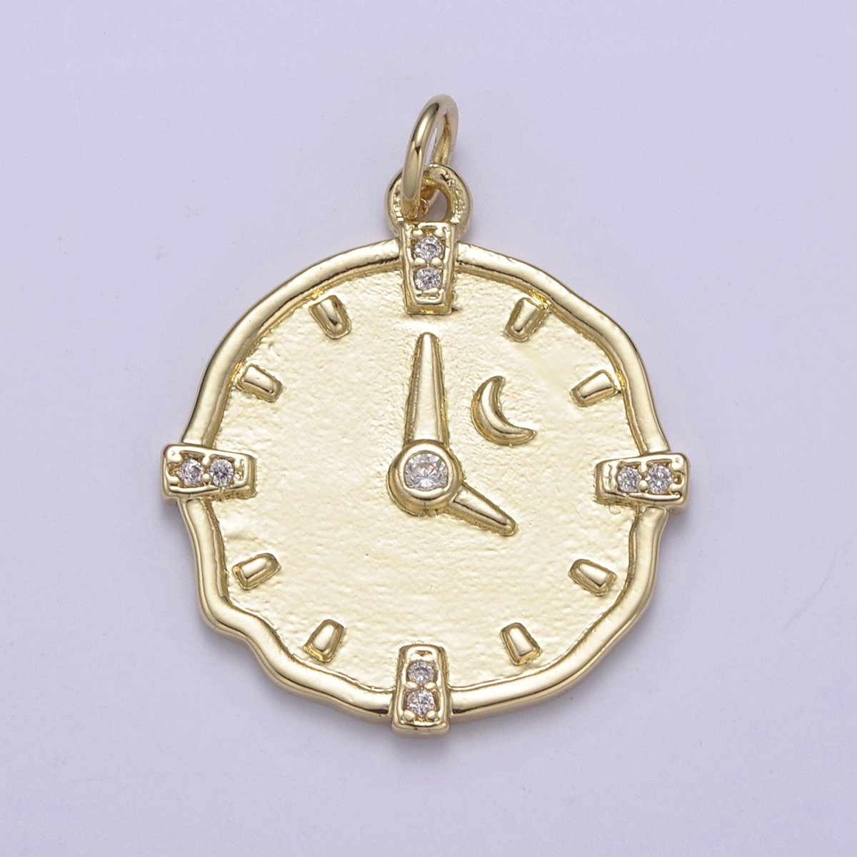 Dainty Watch Charms, Time Clock Charm,Gold Filled Necklace, Bracelet, Earring Charms Pendant, DIY Jewelry Findings, Bulk, Wholesale N-687 - DLUXCA