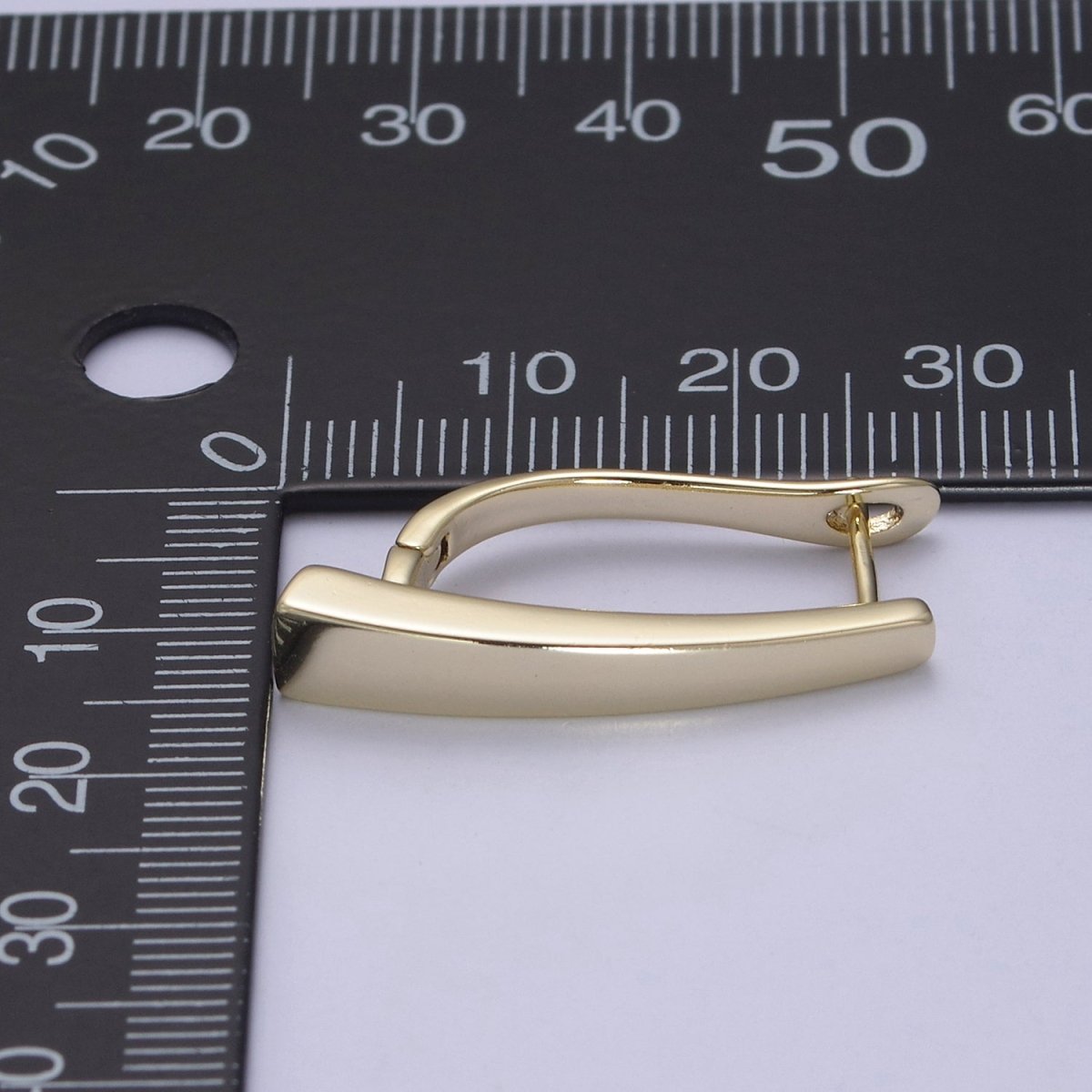 Delicate Long Thin Hoops, Lightweight Gold Hoops, Minimalist Hoops, Simple Gold Hoops, Gold Geometrical Hoops Gold filled T-300 - DLUXCA