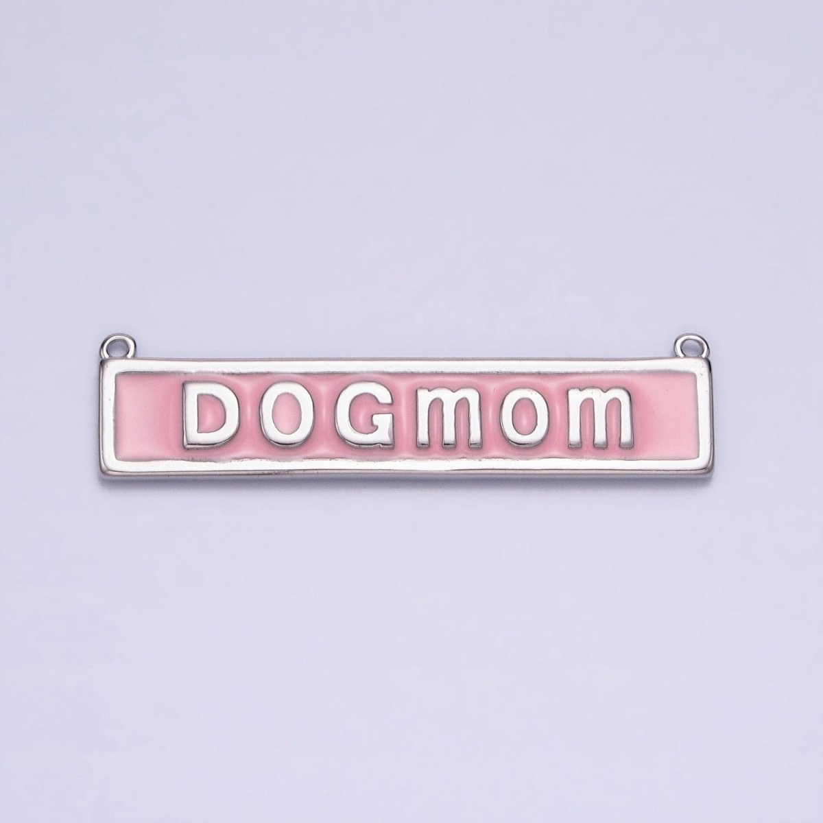 Dog Mom Word Charm Connectors Bar Pendants Link Connector in Gold Silver for Necklace Supply Y-830 Y-831