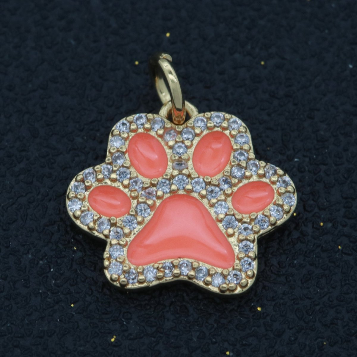 Dog Paw Gold Filled Charms M-648 - M-657