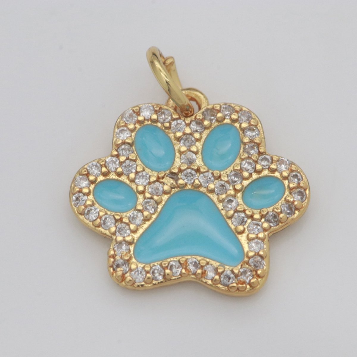 Dog Paw Gold Filled Charms M-648 - M-657
