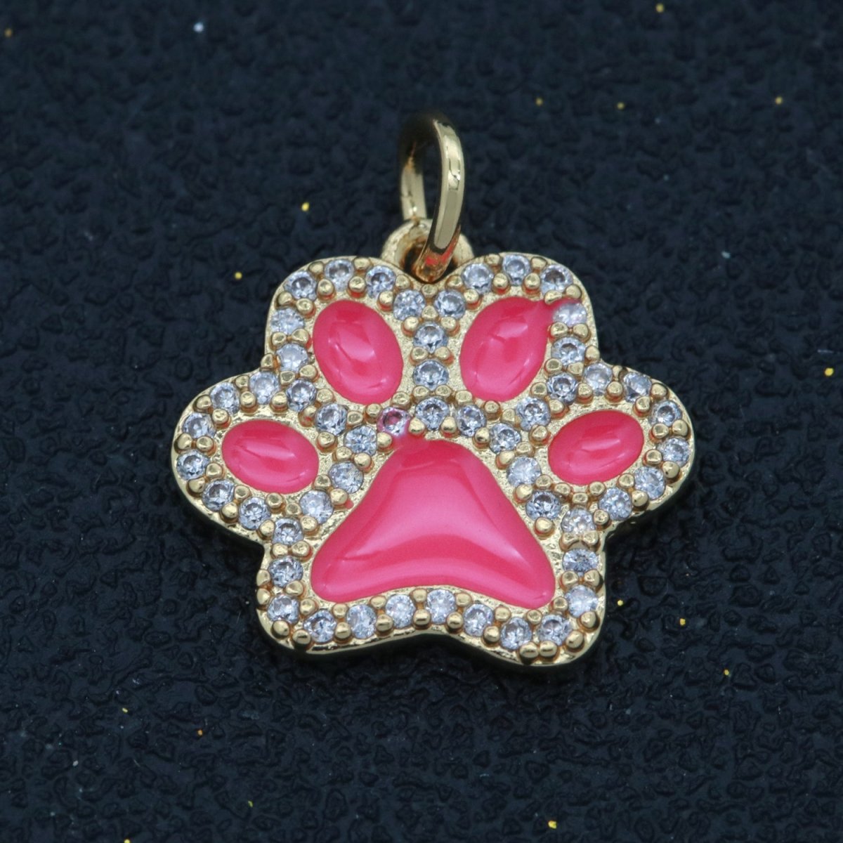 Dog Paw Gold Filled Charms M-648 - M-657