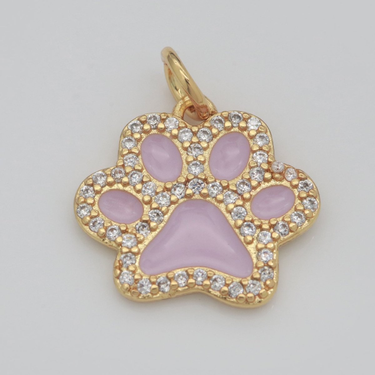 Dog Paw Gold Filled Charms M-648 - M-657