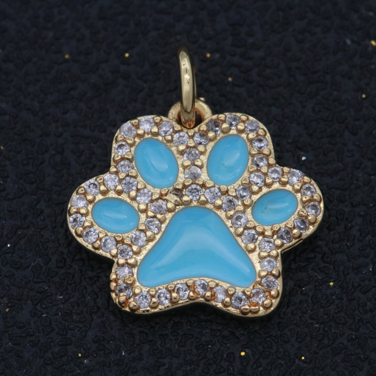 Dog Paw Gold Filled Charms M-648 - M-657