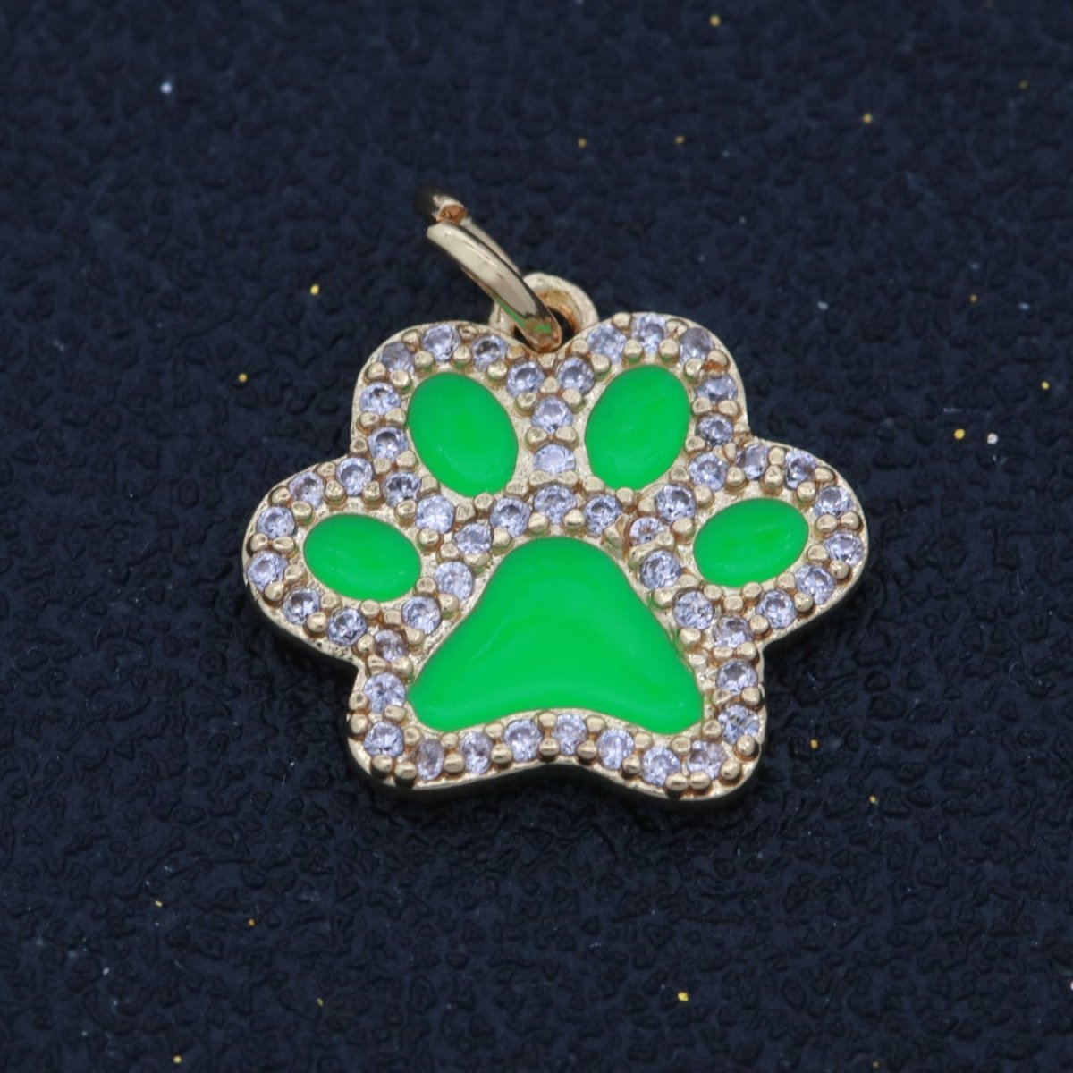 Dog Paw Gold Filled Charms M-648 - M-657