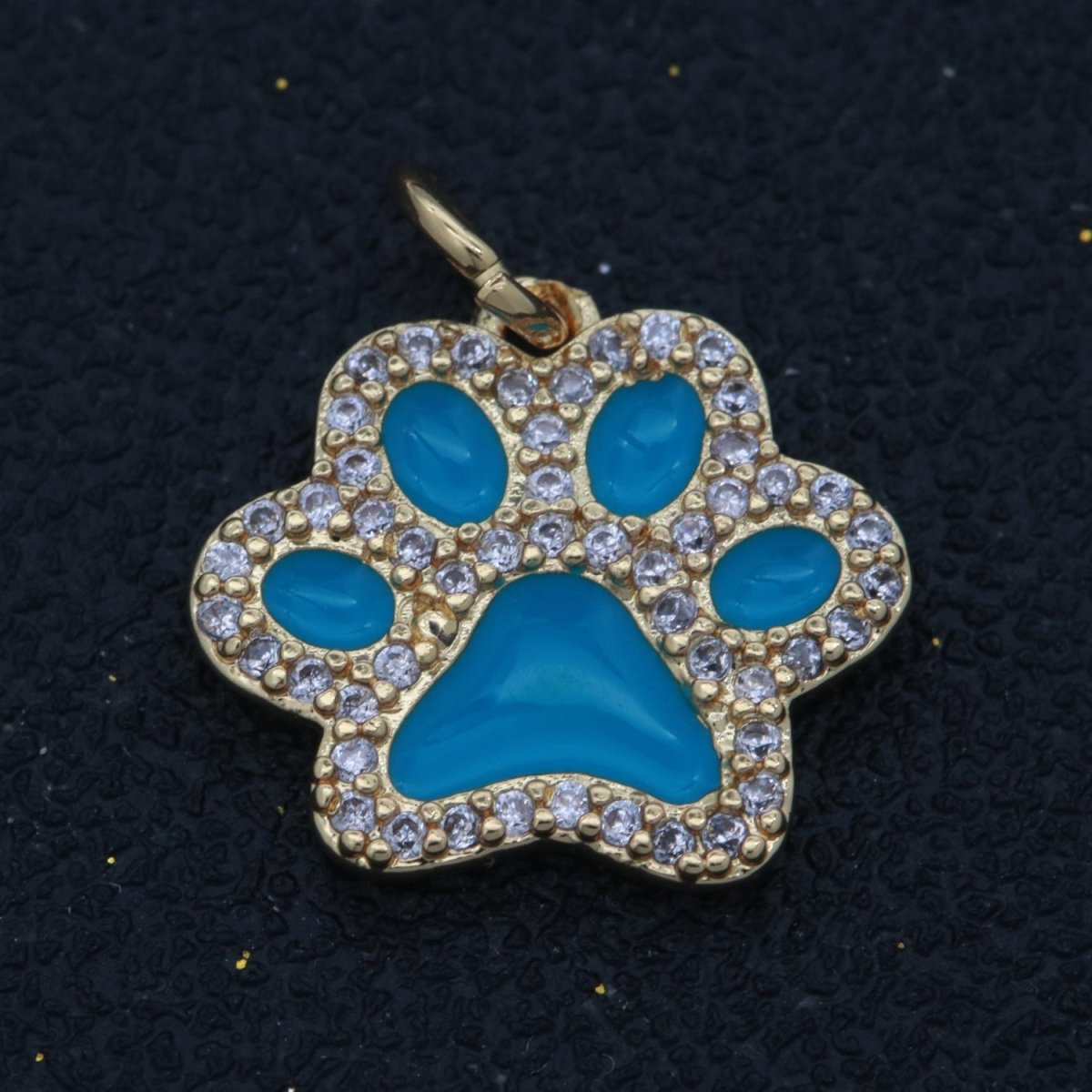 Dog Paw Gold Filled Charms M-648 - M-657