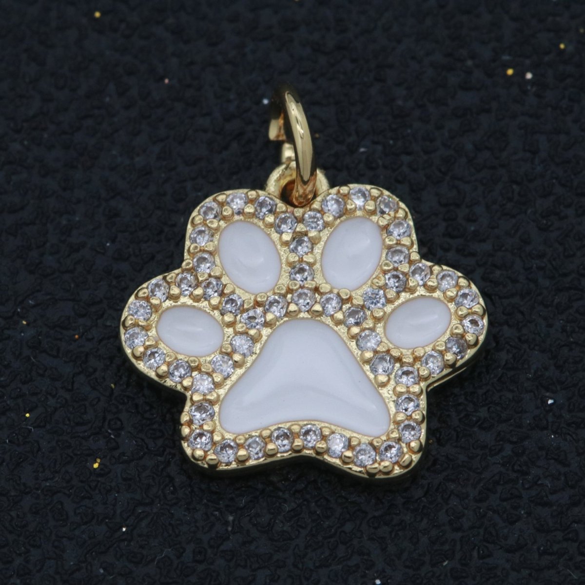 Dog Paw Gold Filled Charms M-648 - M-657