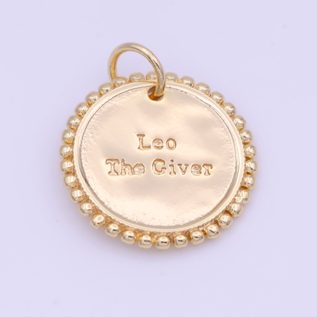 Double Sided Zodiac Horoscope Astrology Personalized Coin Charm | A-A1803-A-A1808