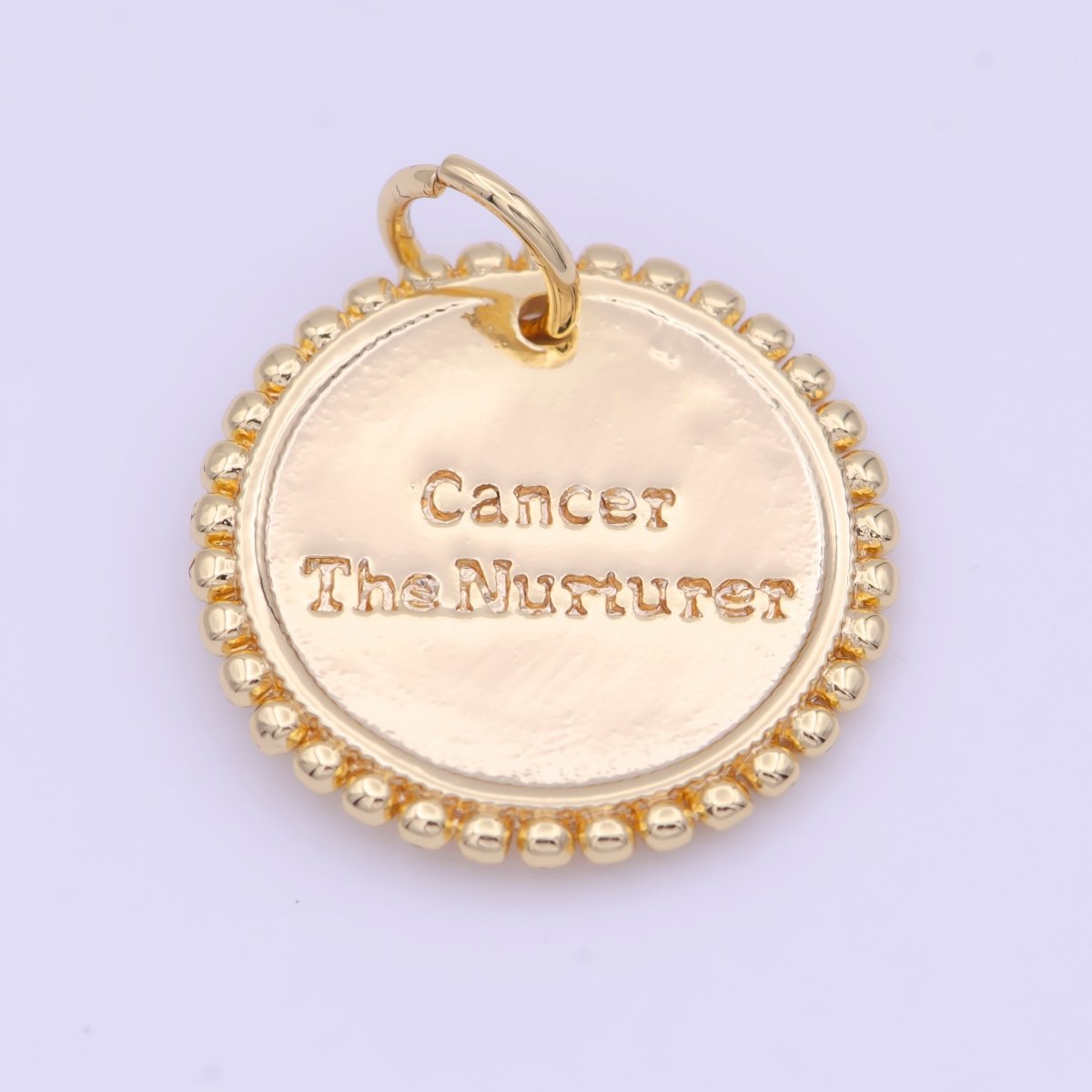 Double Sided Zodiac Horoscope Astrology Personalized Coin Charm | A-A1803-A-A1808