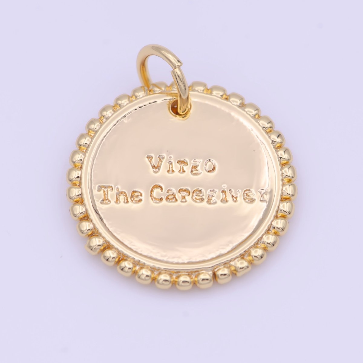 Double Sided Zodiac Horoscope Astrology Personalized Coin Charm | A-A1803-A-A1808