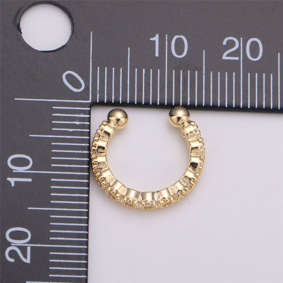 Ear cuff no piercing Gold, ear cuff cz, dainty cuff, gold ear cuff minimalist jewelry conch cuff cartilage cuff K-110