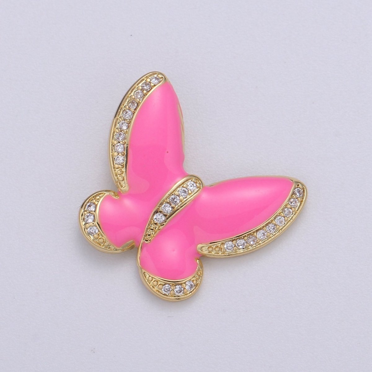 Enamel butterfly charm necklace Dainty Mariposa Charm Pendant for bracelet Jewelry Making Supply Blue, Black Pink Red White Evil Eye H-755 H-781 H-783 H-825 H-827 H-833 H-839