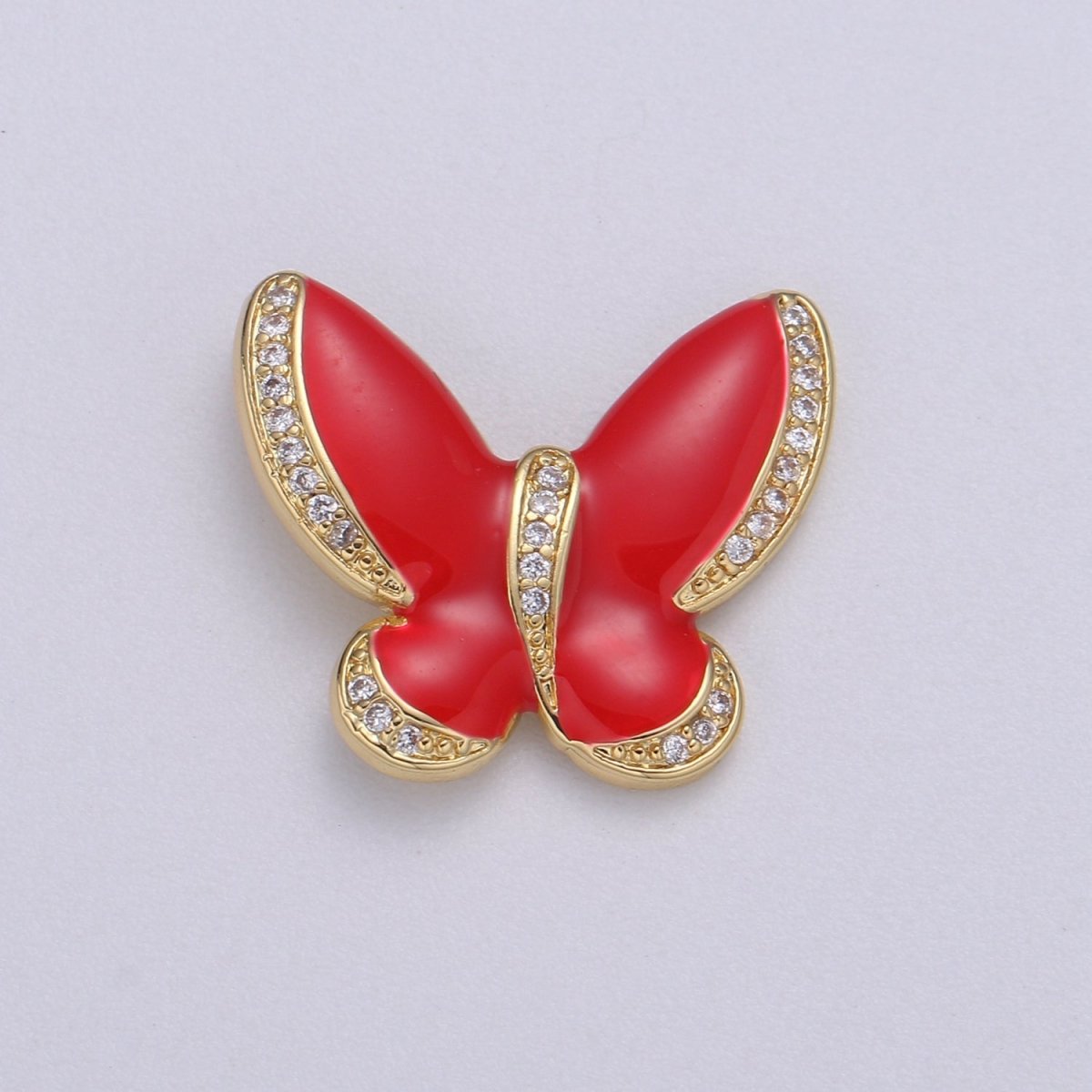 Enamel butterfly charm necklace Dainty Mariposa Charm Pendant for bracelet Jewelry Making Supply Blue, Black Pink Red White Evil Eye H-755 H-781 H-783 H-825 H-827 H-833 H-839