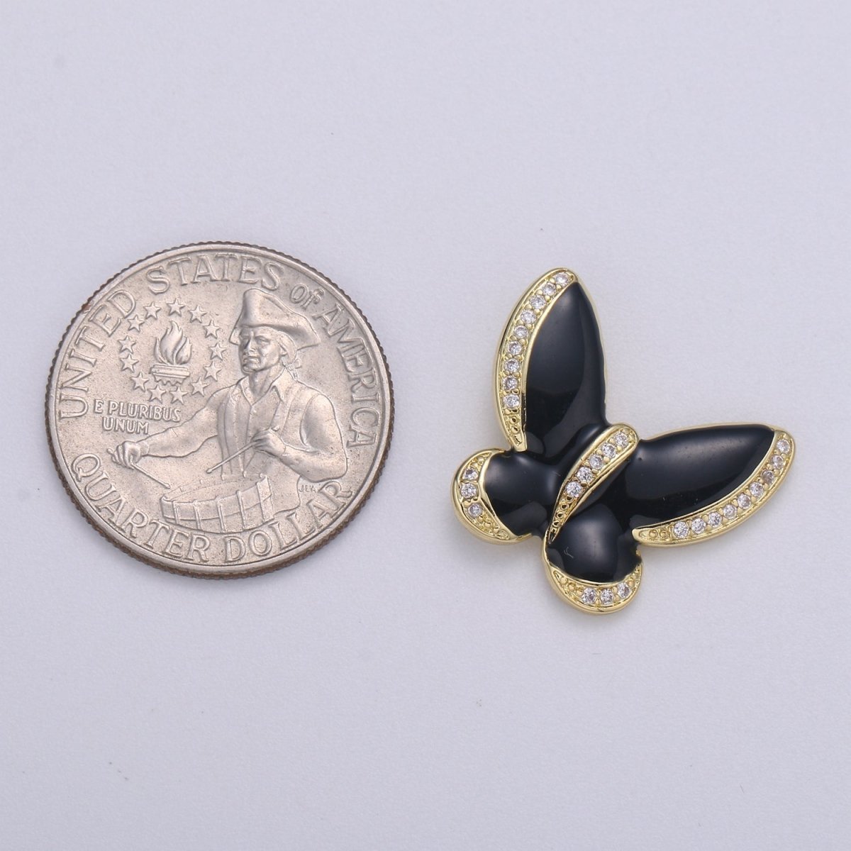 Enamel butterfly charm necklace Dainty Mariposa Charm Pendant for bracelet Jewelry Making Supply Blue, Black Pink Red White Evil Eye H-755 H-781 H-783 H-825 H-827 H-833 H-839
