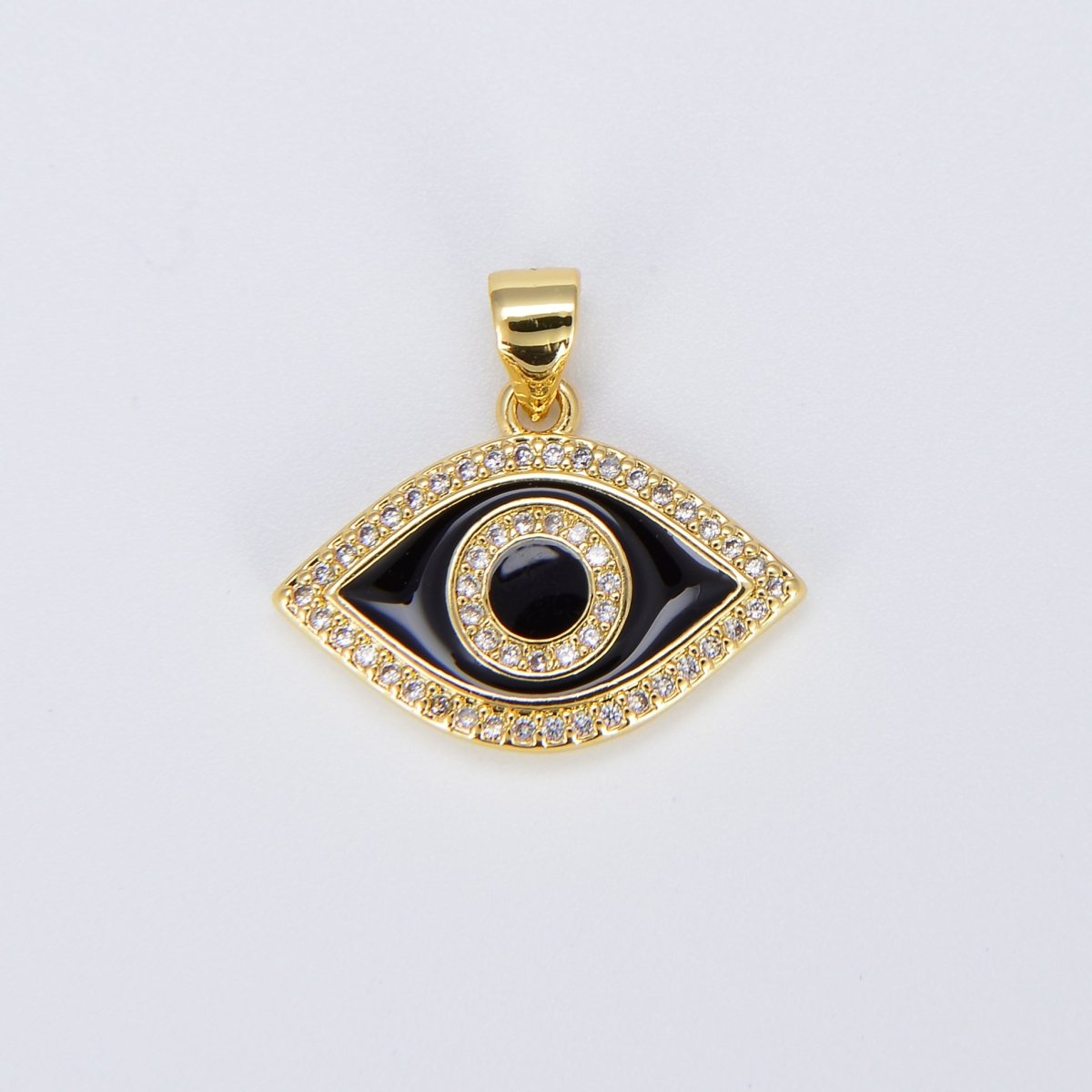 Enamel Evil Eye Charm Dainty Eye Pendant for Necklace Bracelet Earring Supply Component I-163 I-164 I-172 I-186 I-189 I-201 I-204