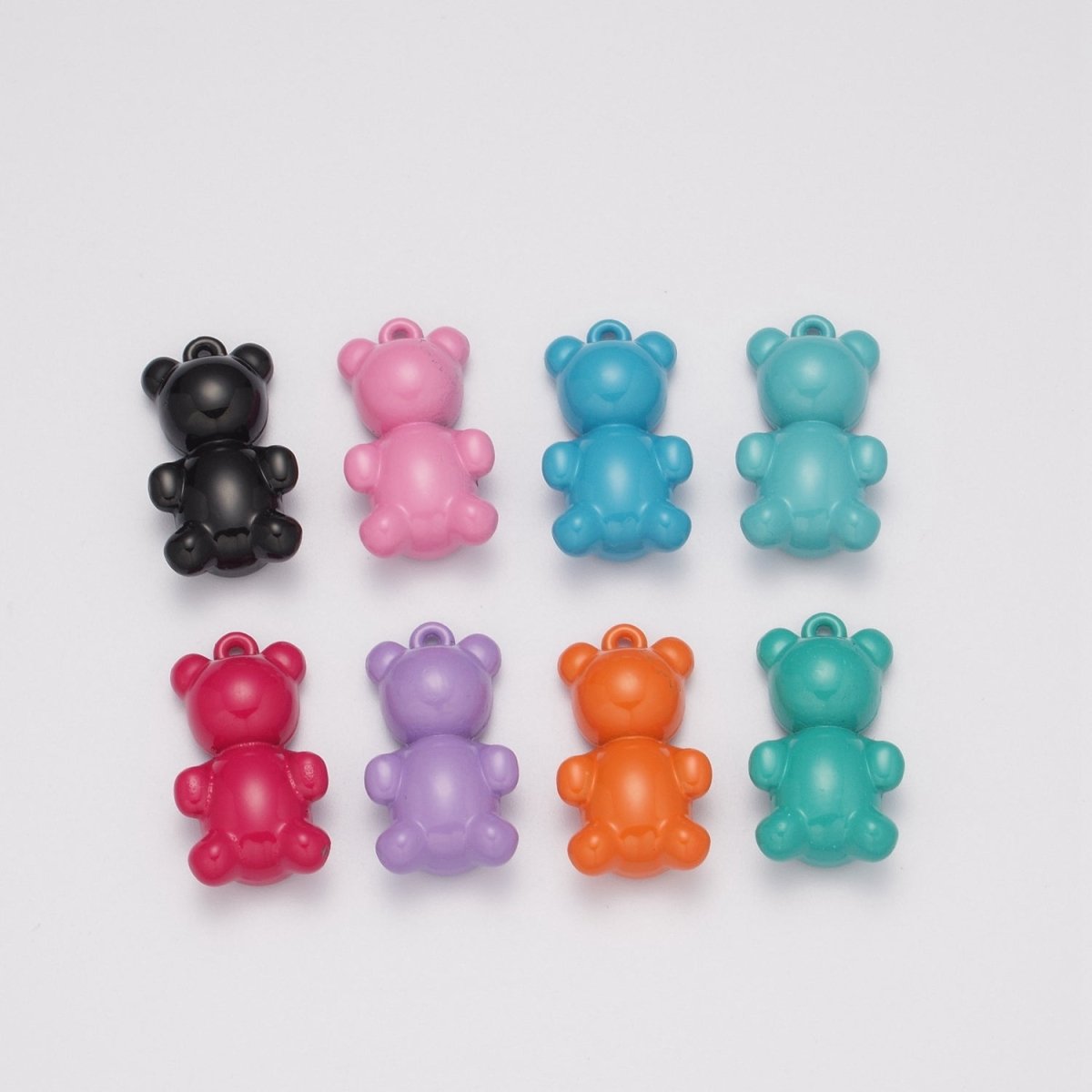 Enamel Gummy Bear Charm Necklace Earring Bracelet Phone Charm Mini Lanyard Badge Charm, Planner Charm, Cute Accessories, M-759-M-766