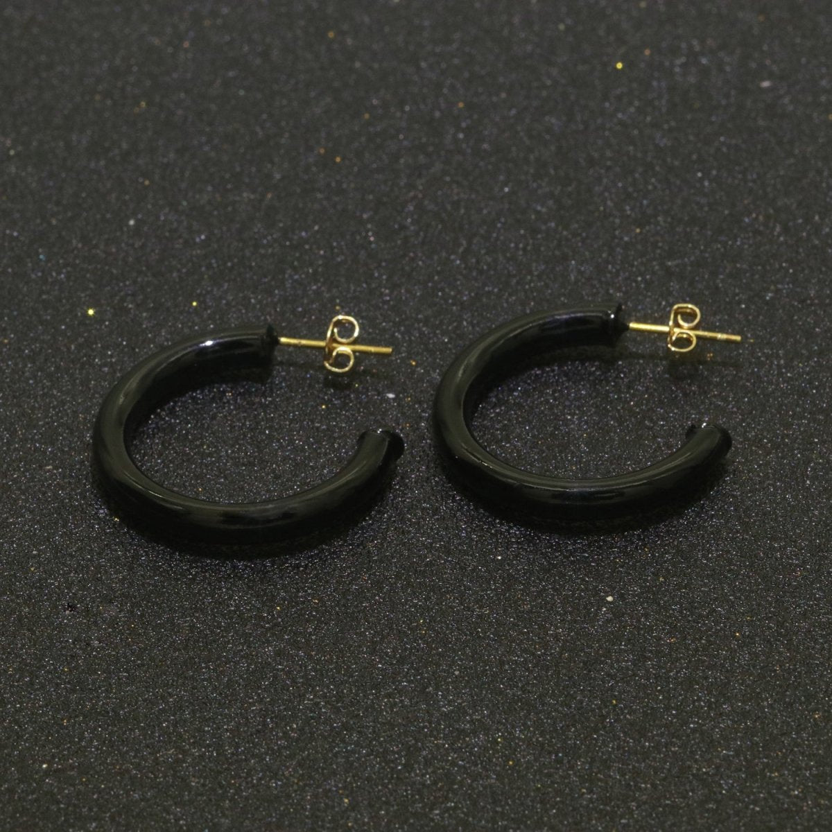Enamel Hoop Earrings For Women | 30mm Infinity Gold Hoops Women Earrings | Big Loop Earrings For Women | Lightweight Hoop Earrings Set For Girls T-092 to T-097 ,T100-T101