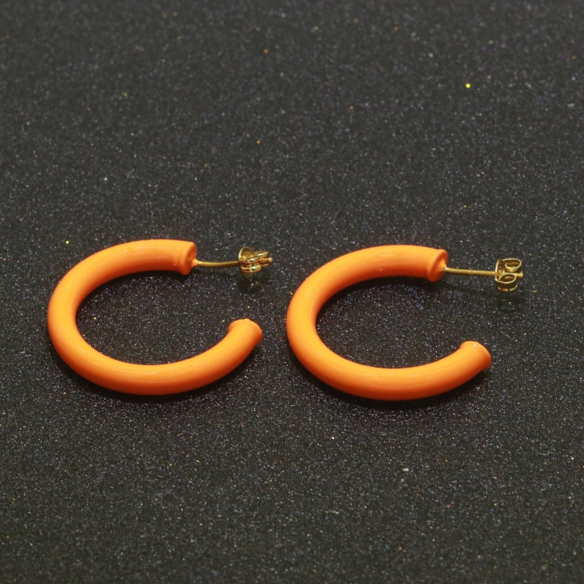 Enamel Hoop Earrings For Women | 30mm Infinity Gold Hoops Women Earrings | Big Loop Earrings For Women | Lightweight Hoop Earrings Set For Girls T-092 to T-097 ,T100-T101