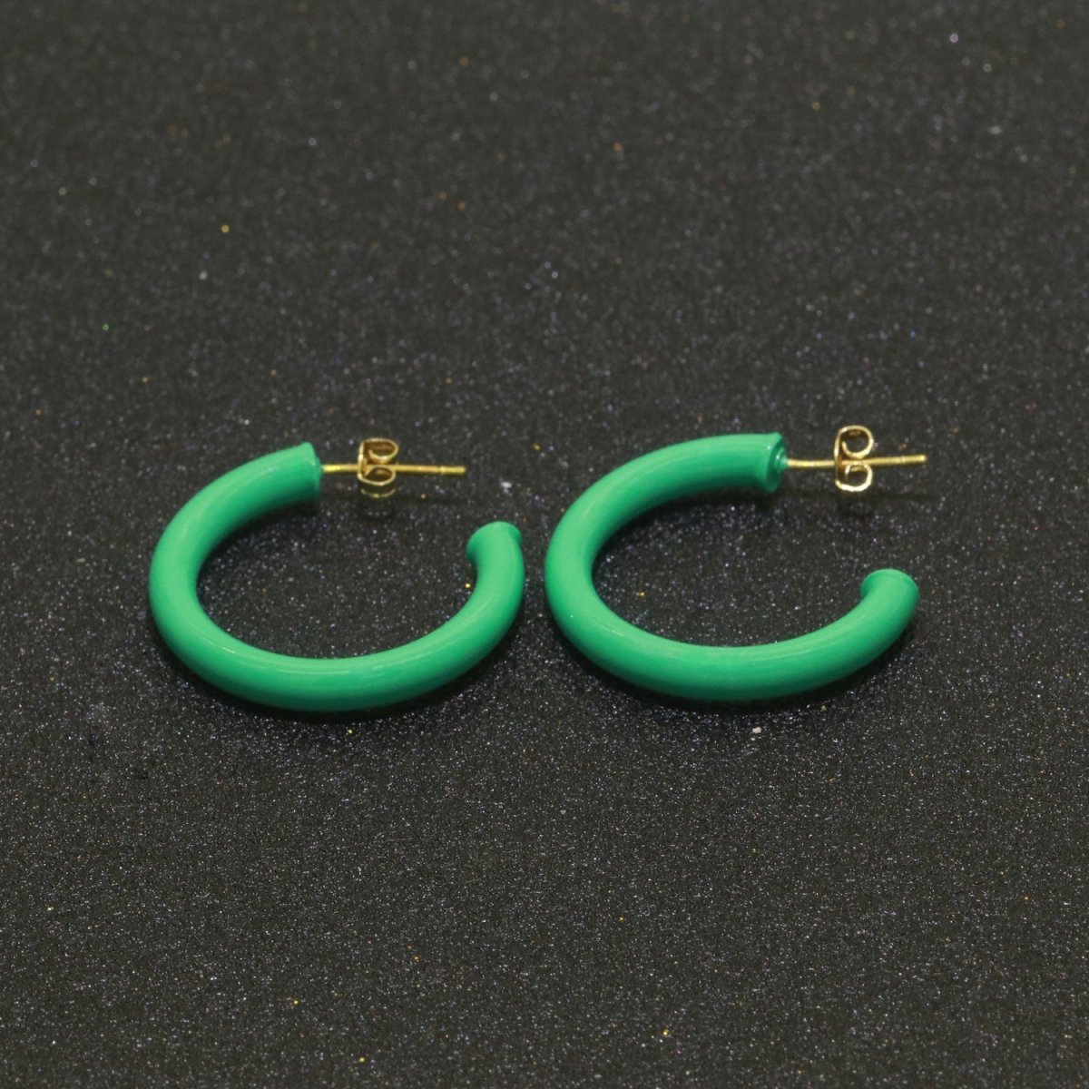 Enamel Hoop Earrings For Women | 30mm Infinity Gold Hoops Women Earrings | Big Loop Earrings For Women | Lightweight Hoop Earrings Set For Girls T-092 to T-097 ,T100-T101