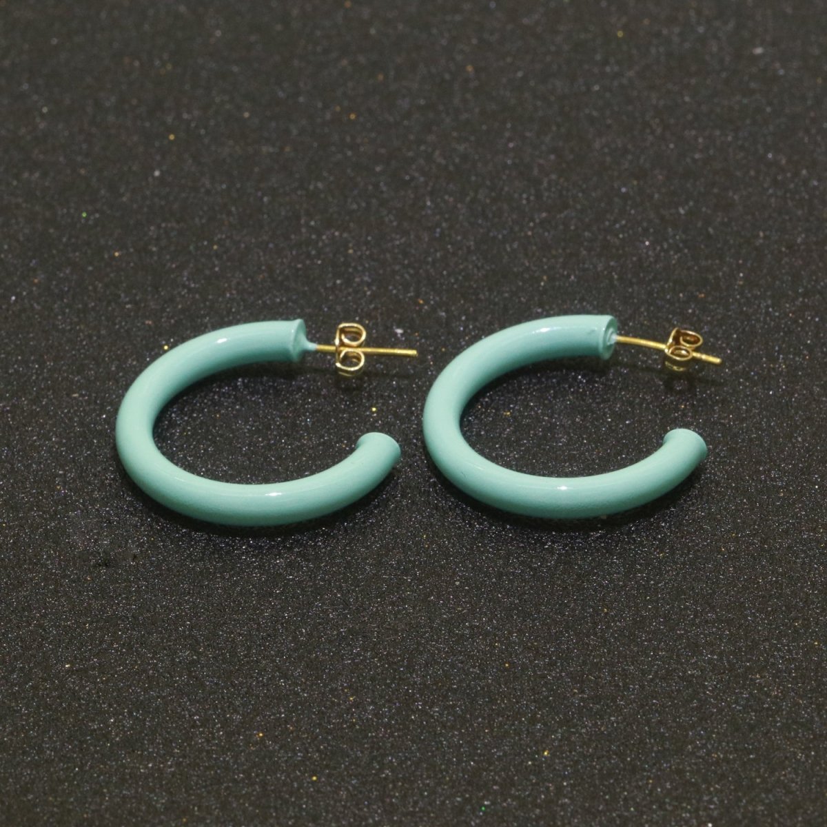 Enamel Hoop Earrings For Women | 30mm Infinity Gold Hoops Women Earrings | Big Loop Earrings For Women | Lightweight Hoop Earrings Set For Girls T-092 to T-097 ,T100-T101