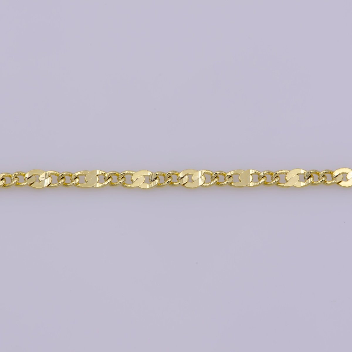 Flat Mariner Chain Necklace / 14K Gold Filled Flat Mariner Chain / Anchor Chain / Designer Link / Unisex Men Women | WA-392 Clearance Pricing - DLUXCA