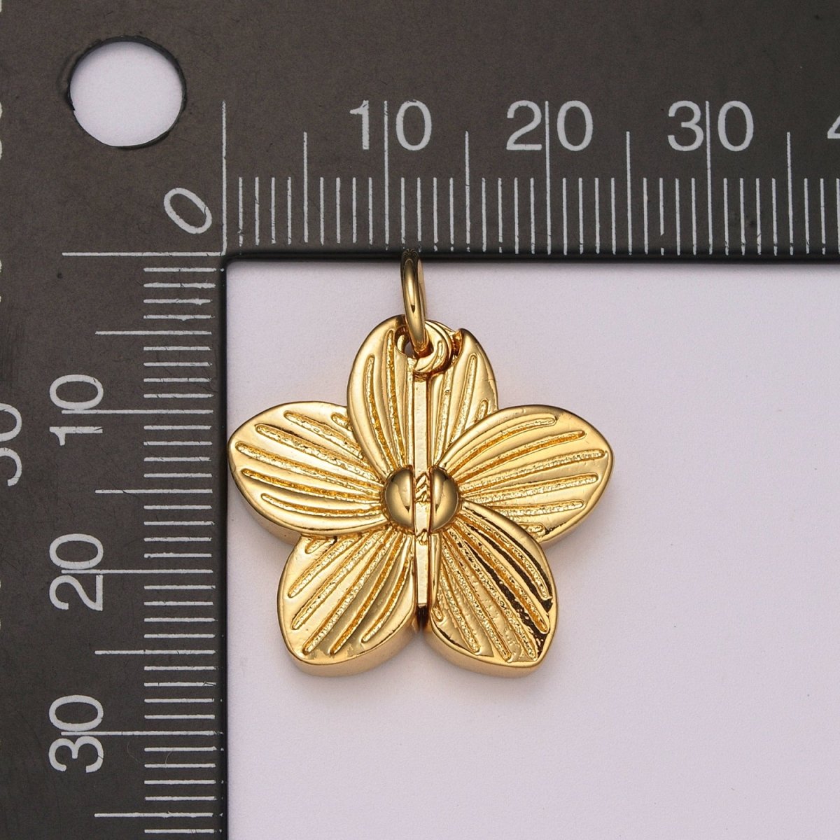 Flower Locket Charm Necklace Encouraging Word Pendant Necklace Engraved Jewelry M-834 - M-837