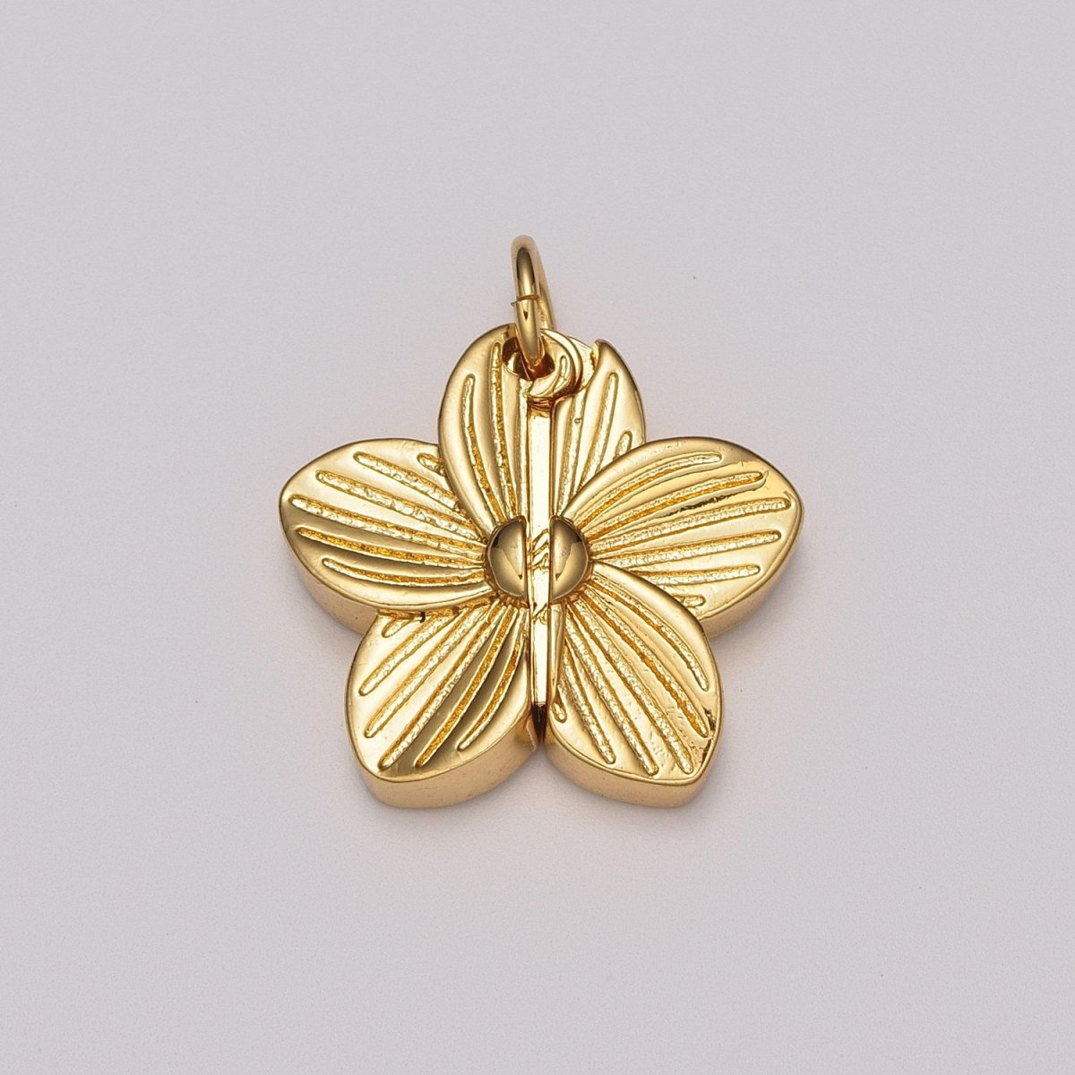 Flower Locket Charm Necklace Encouraging Word Pendant Necklace Engraved Jewelry M-834 - M-837