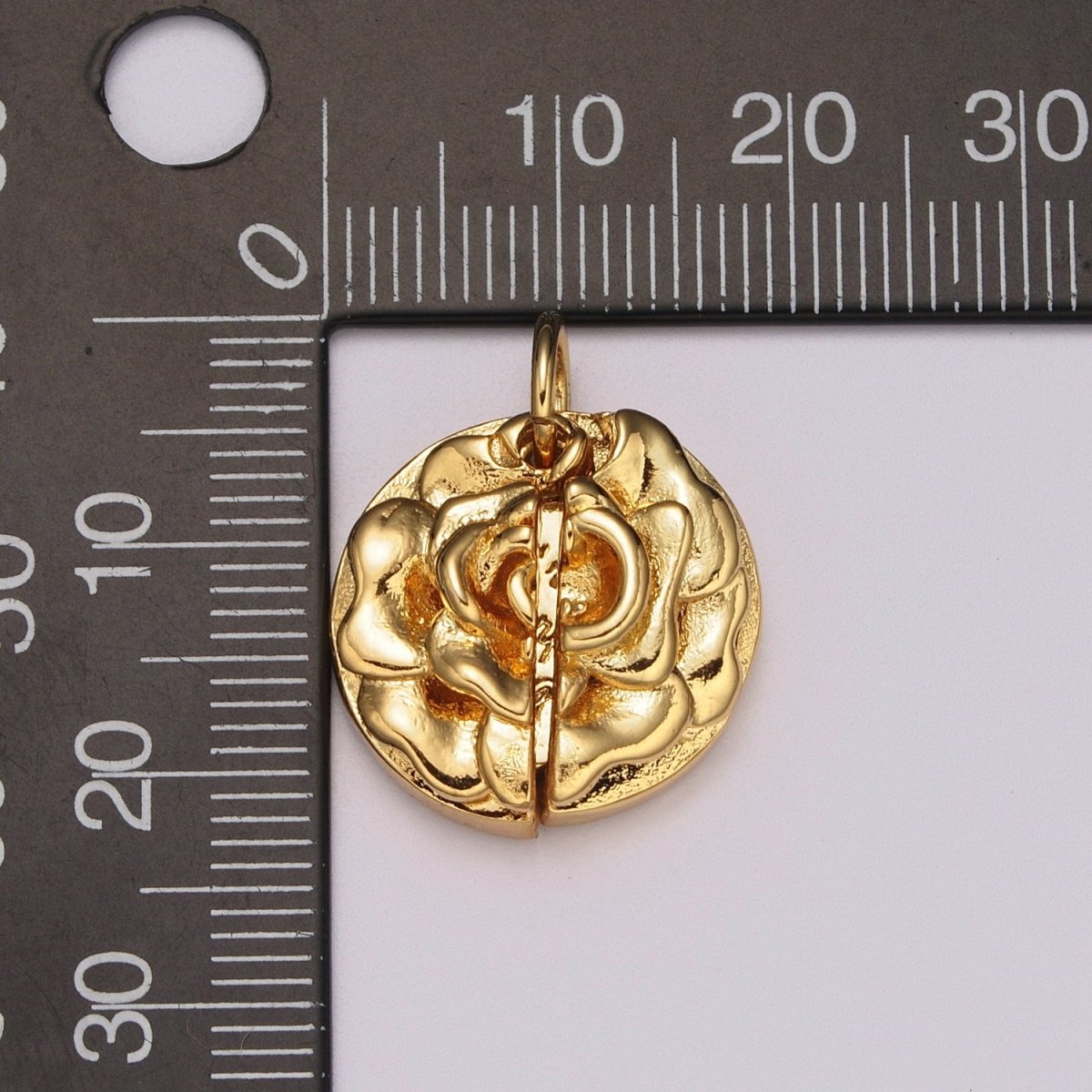 Flower Locket Charm Necklace Encouraging Word Pendant Necklace Engraved Jewelry M-834 - M-837