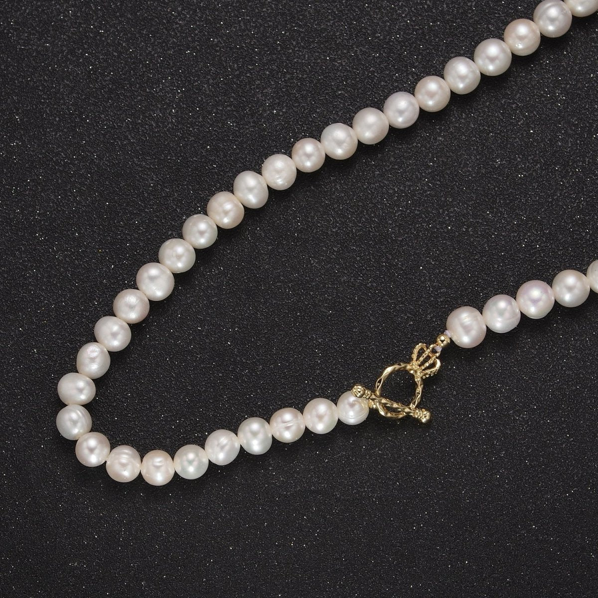 Fresh Water Pearl necklace, T bar necklace, toggle bar necklace, dainty gold necklace, layering necklace, pearl jewelry | WA-869 WA-1161 Clearance Pricing