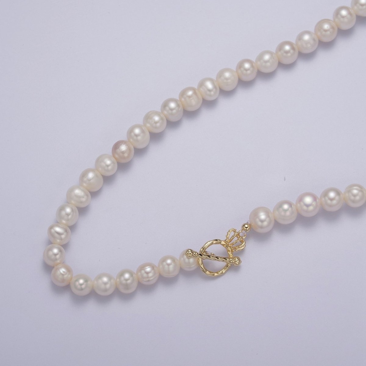 Fresh Water Pearl necklace, T bar necklace, toggle bar necklace, dainty gold necklace, layering necklace, pearl jewelry | WA-869 WA-1161 Clearance Pricing