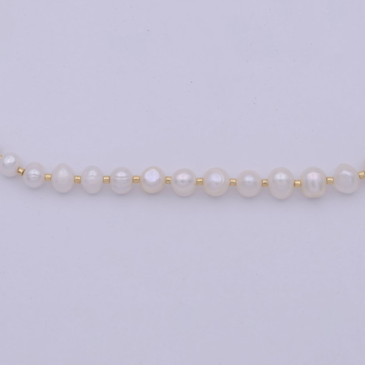 Freshwater Pearl Beaded Necklace Rainbow Multi Color Seed Bead Jewelry, Beach Choker, Genuine Pearl Necklace | WA-510 Clearance Pricing