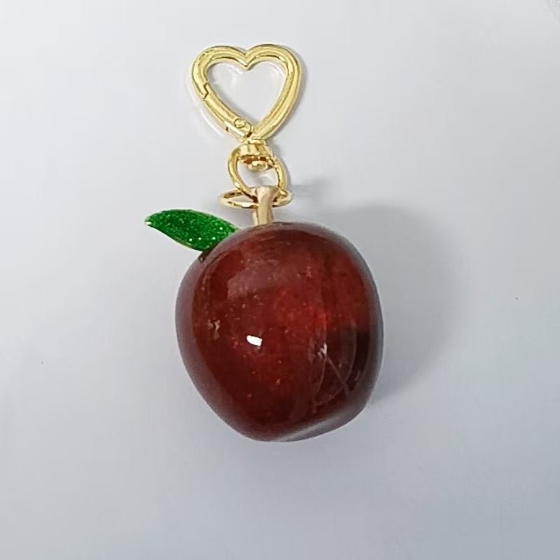 Fruits Keychain accessories Red Apple Charm Accessories WB - 00011 - DLUXCA