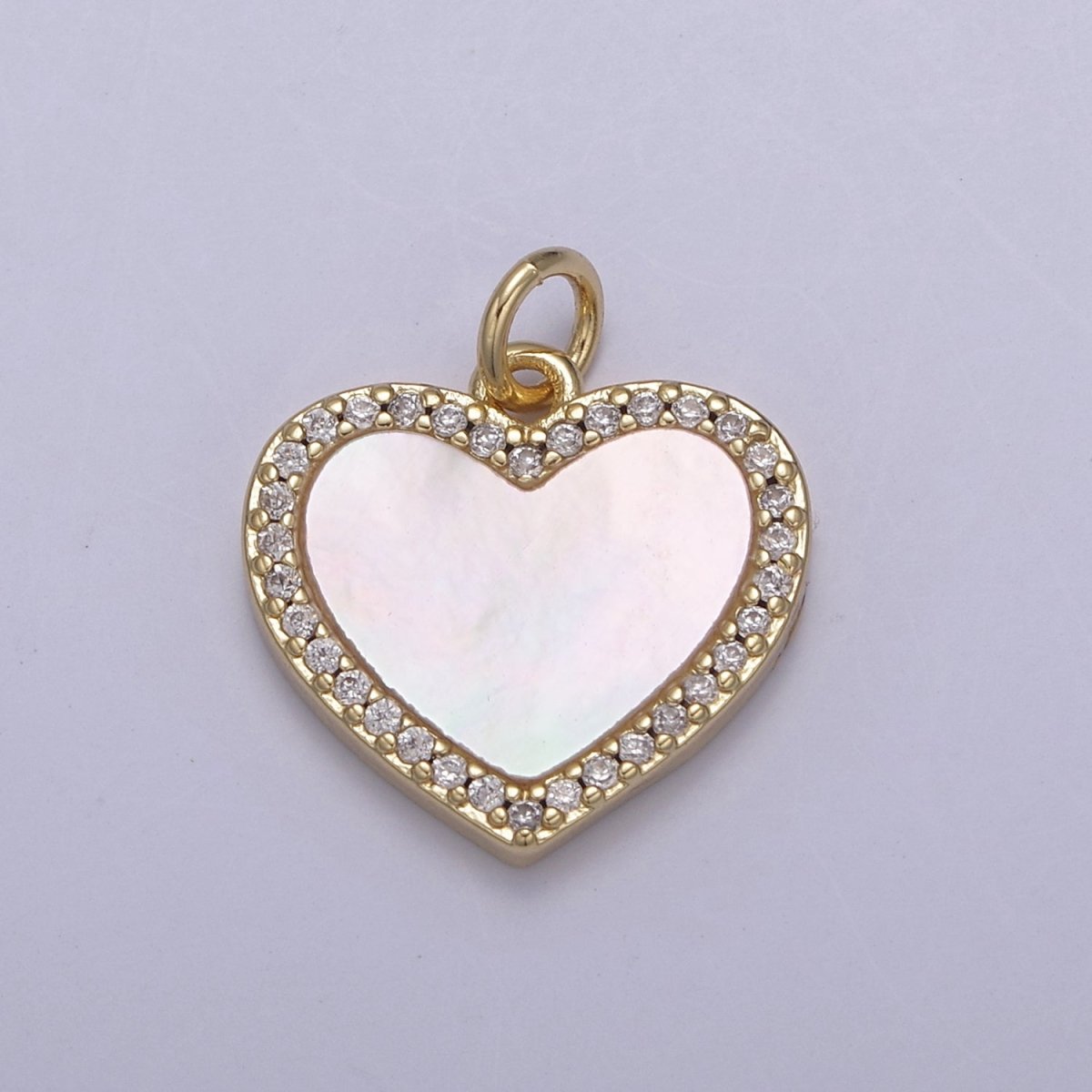 Gemstone Heart Charm, Boho Heart Pendant for Necklace, Turquoise Heart Pendant, Malachite Heart Pendant, Tiger Eye Pearl Abalone Heart Charm for Jewelry Making N-896 - N-900