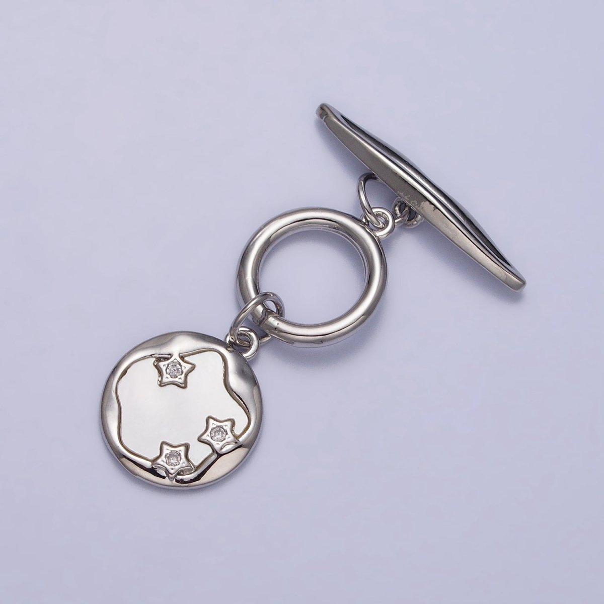 Geometric Bar Shell Pearl Stars Dangle Toggle Clasps Jewelry Closure Supply in Gold & Silver | Z-060 Z-061