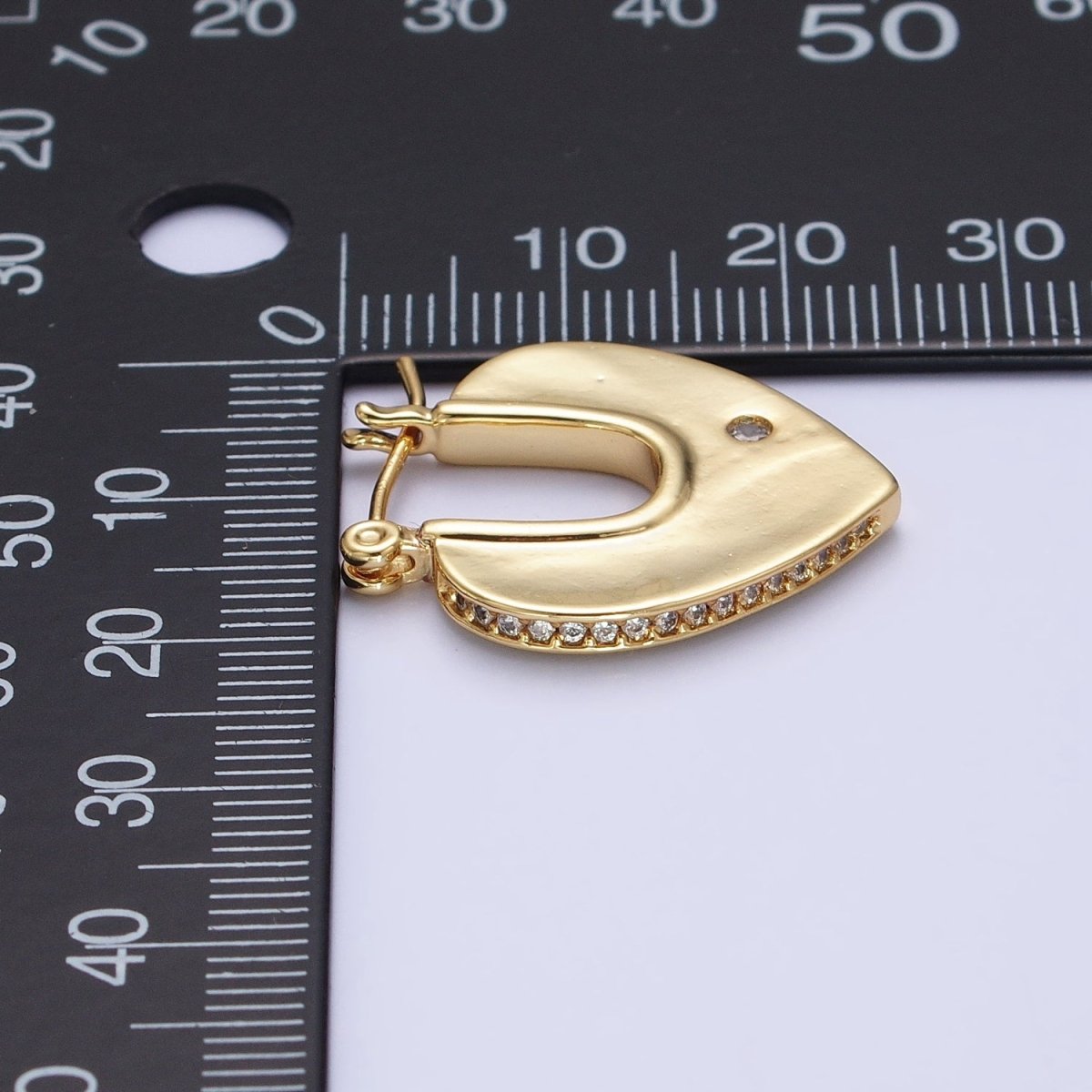 Geometric Hoops Heart Triangle Hoop Earrings Statement Jewelry 14k Gold Filled Earrings AB727 AB728