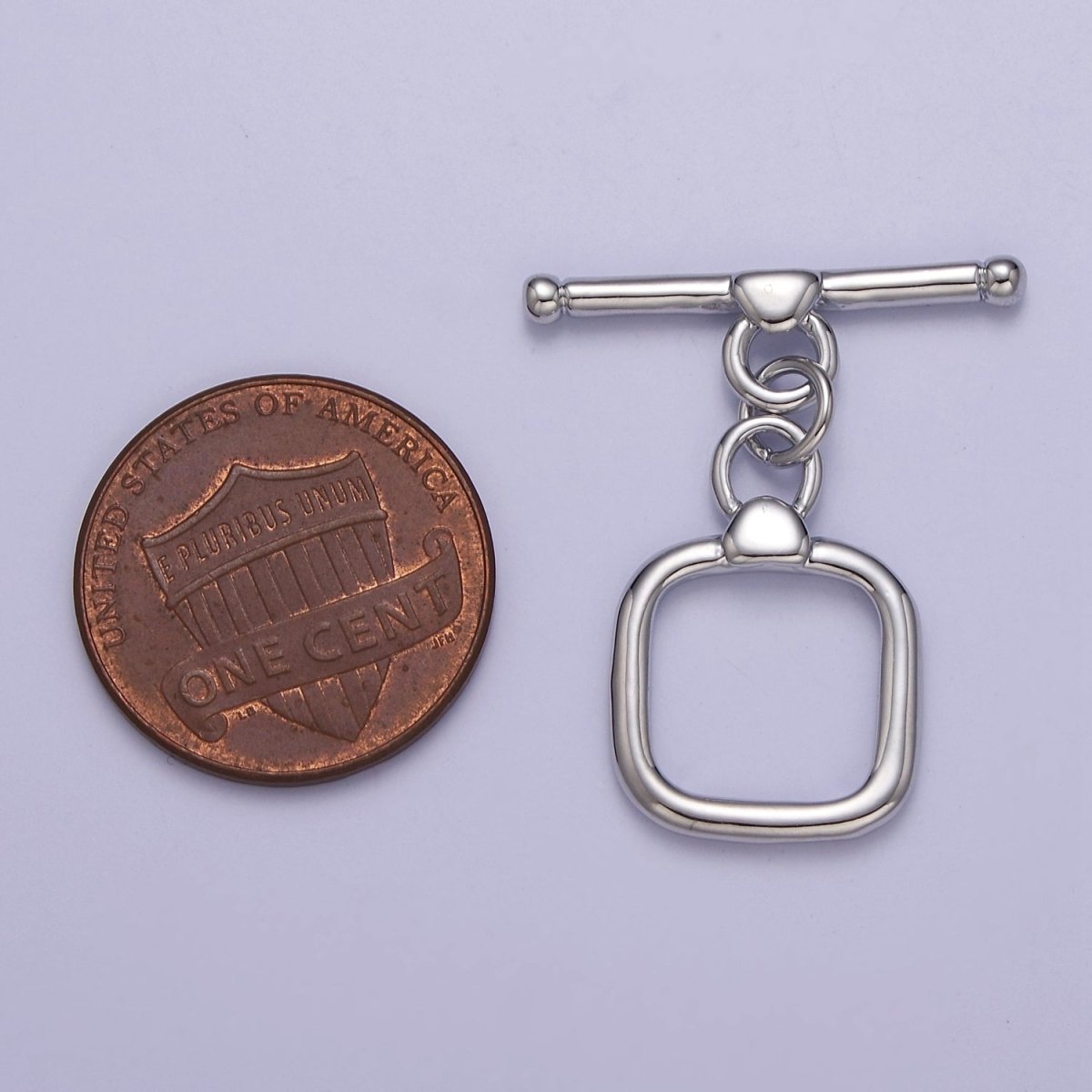 Geometric Square Toggle Clasp Connector, 24k Gold Filled Toggle Clasp, Jewelry End Clasp for Bracelet, Necklace Closure L-687 L-688 L-689