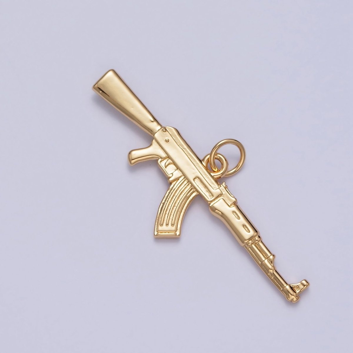 OS Gold AK-47 Gun Sniper Rifle Weapon Charm | X-146
