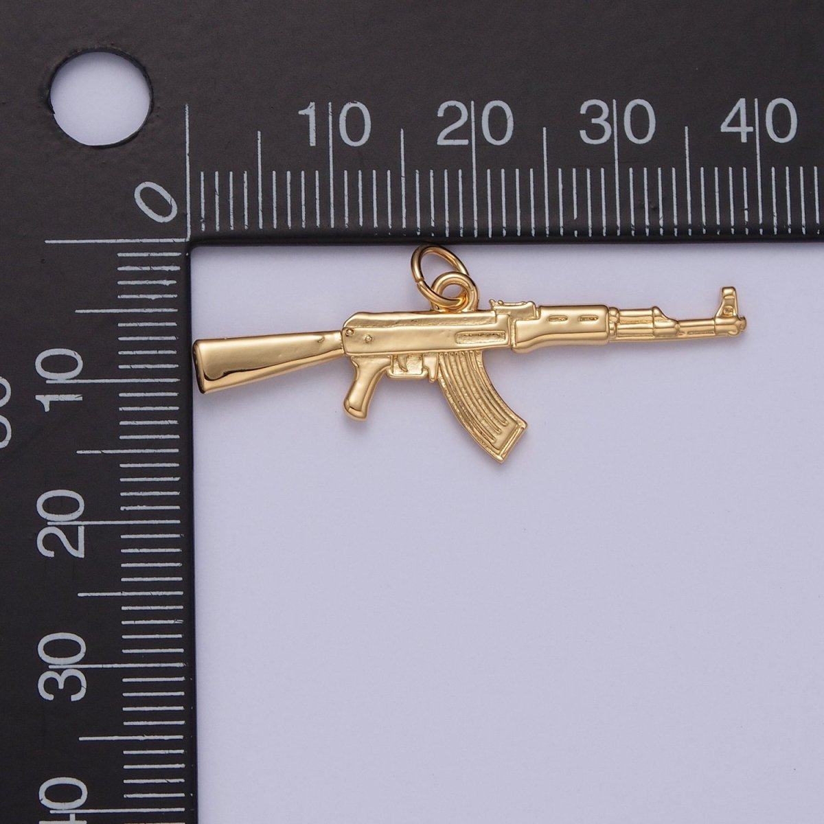 OS Gold AK-47 Gun Sniper Rifle Weapon Charm | X-146