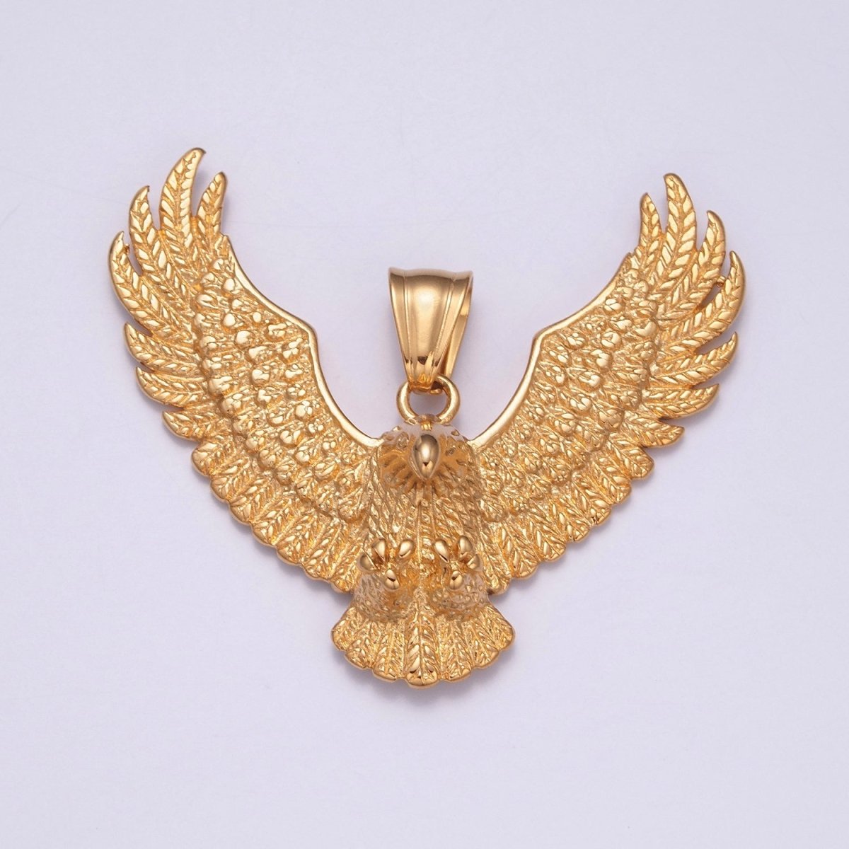 Gold / Antique Silver Eagle Necklace Pendant For Men American Eagle Pendant Men Women Big Bold Eagle Jewelry  X-634