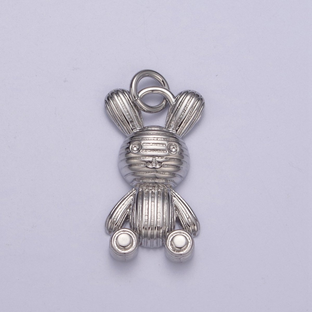 Gold Balloon Rabbit Charm Silver Figurine Statue Balloon Rabbit Pendant N-256 N-257
