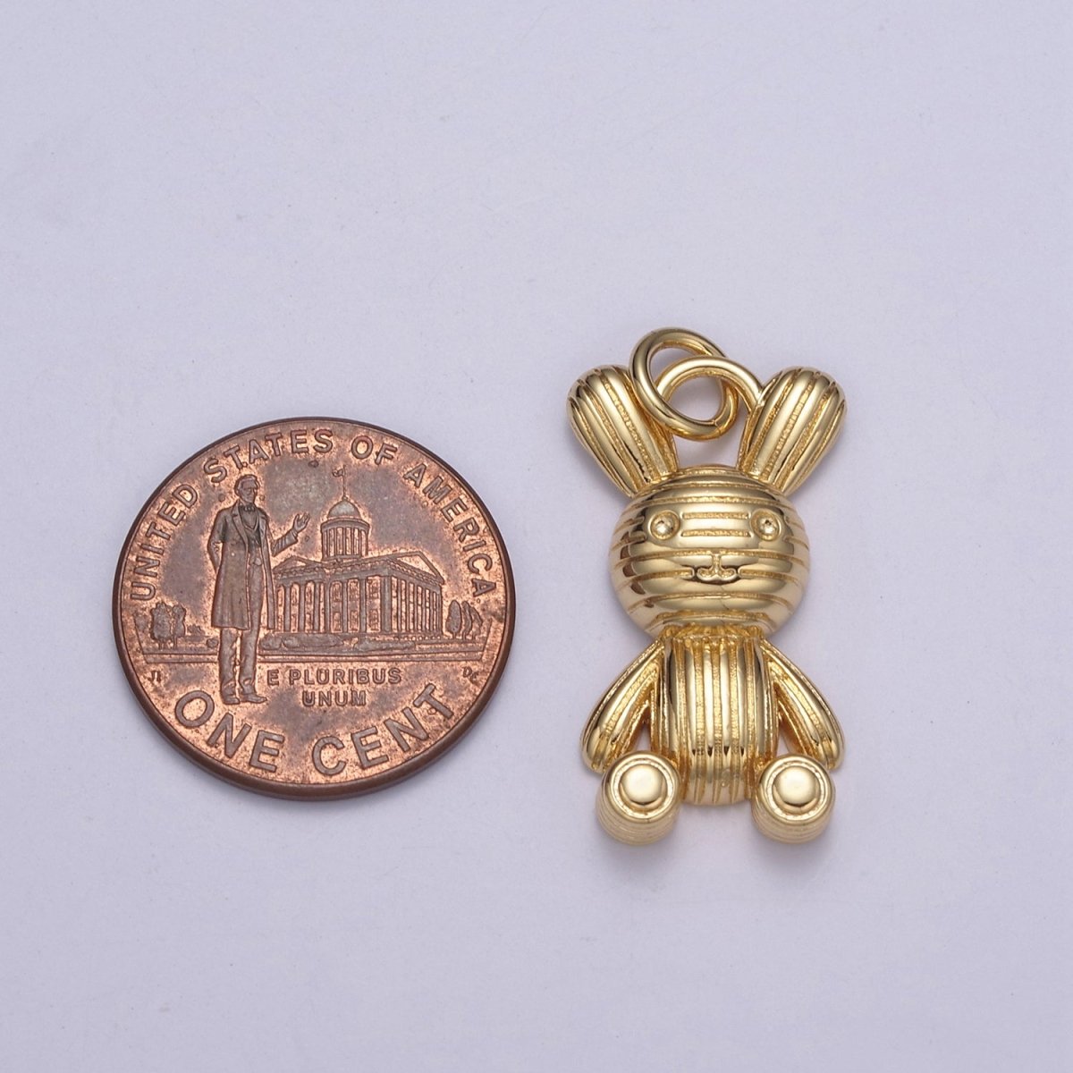 Gold Balloon Rabbit Charm Silver Figurine Statue Balloon Rabbit Pendant N-256 N-257