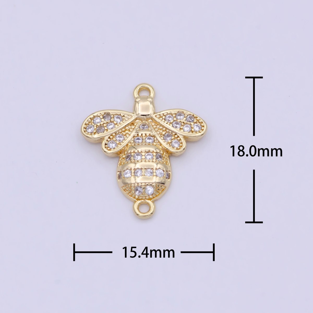 Gold Bee Charm, Insect Charms, Cute Charms, Bee Findings DIY Jewelry Projects Necklace Bracelet Earring Jewelry Supplies F-175 - DLUXCA