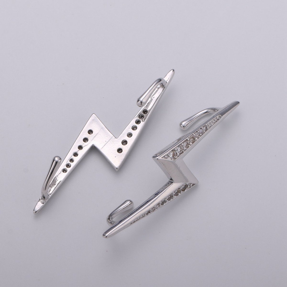 Gold Bolt Earring Ear Climber Silver Ear Cuff Lightning Gold Ear Crawler Chic Fashion Earrings Modern Jewelry Gift K-826 K-827