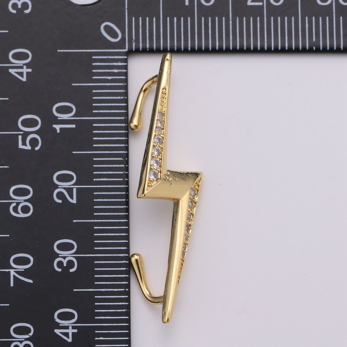 Gold Bolt Earring Ear Climber Silver Ear Cuff Lightning Gold Ear Crawler Chic Fashion Earrings Modern Jewelry Gift K-826 K-827