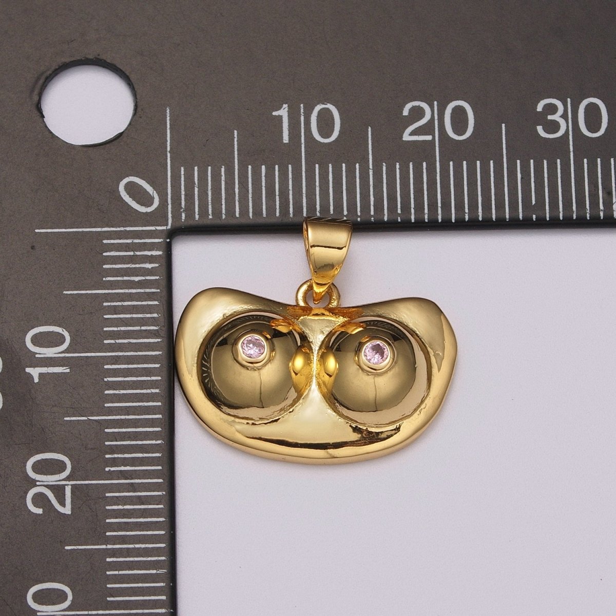 Gold Boob Charm | Silver Breast Pendants | Feminist Jewelry Making Supply | Gold Breast Necklace Pendant  N-1415
