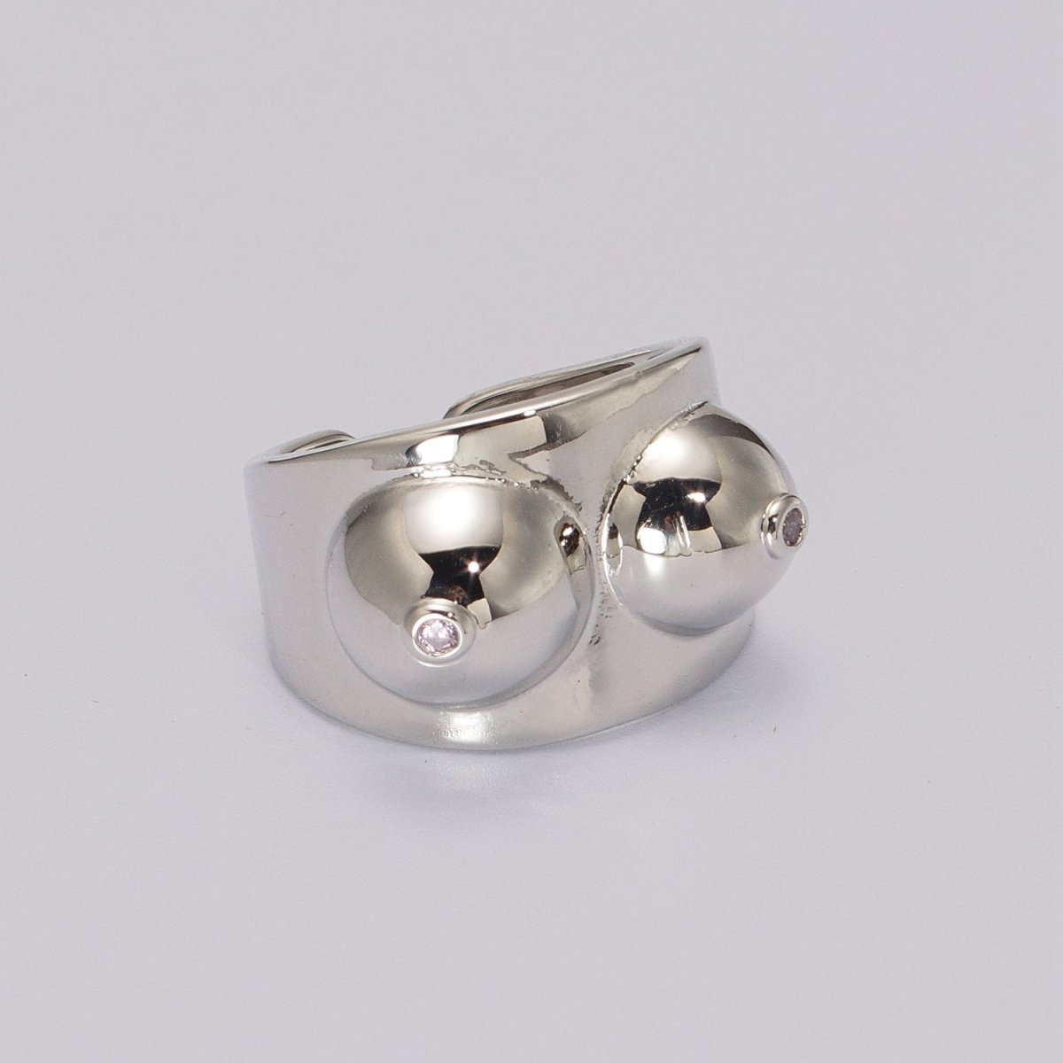 Gold Boobs Ring Novelty Silver Breast Cancer Awareness. Celebrating Breastfeeding Jewelry Gold Boobs Ring Novelty Silver Breast Cancer Awareness. Celebrating Breastfeeding Jewelry U-025 U-026