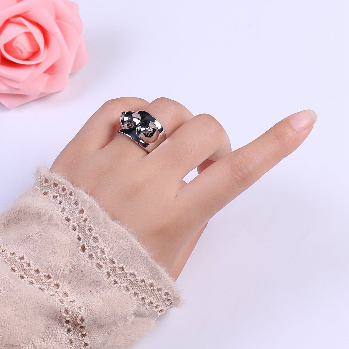 Gold Boobs Ring Novelty Silver Breast Cancer Awareness. Celebrating Breastfeeding Jewelry Gold Boobs Ring Novelty Silver Breast Cancer Awareness. Celebrating Breastfeeding Jewelry U-025 U-026