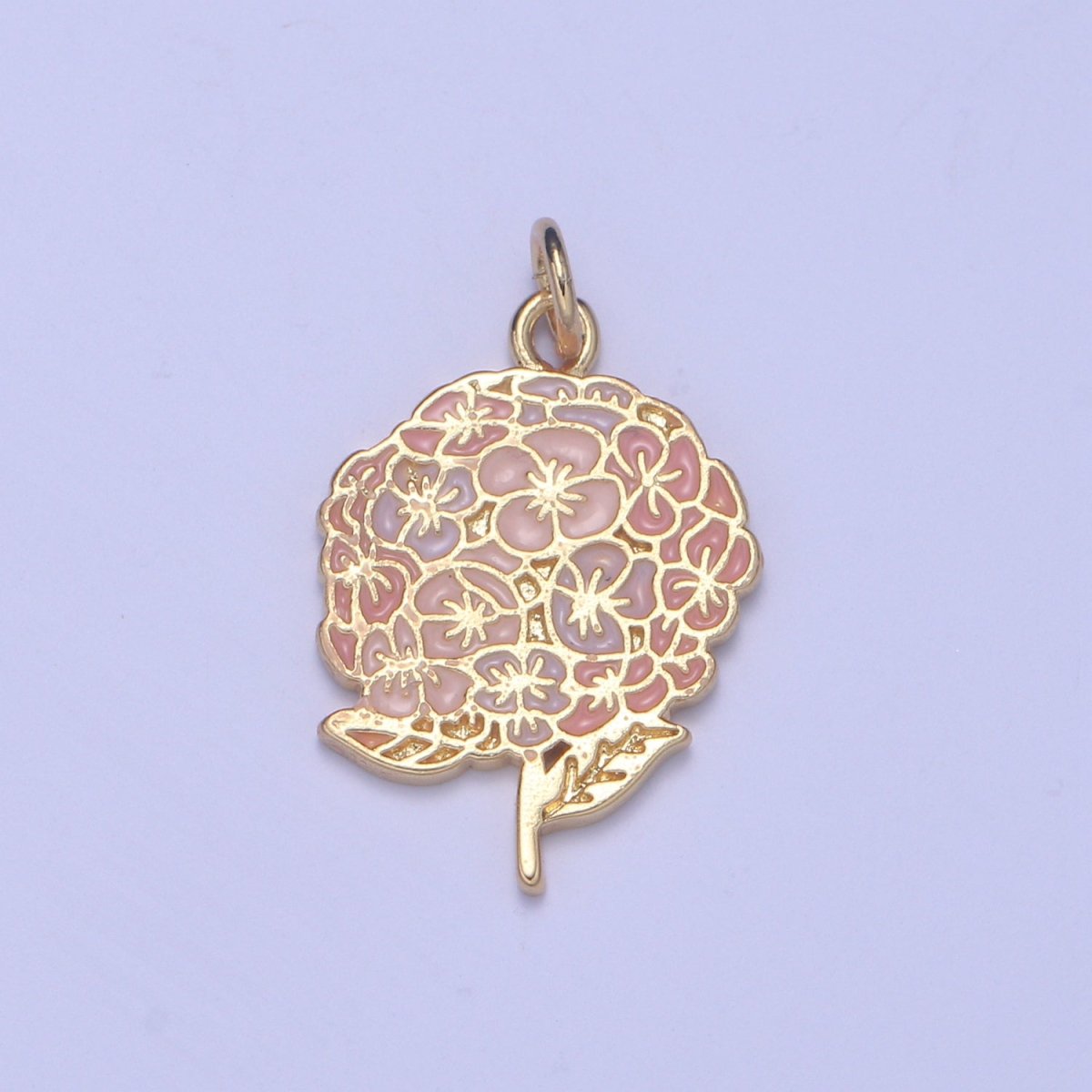 Gold Bouquet Charms - wedding bouquet charms - Daisy Flower Charm -Enamel Bridal Wedding Bridesmaid Gifts Necklace Charm Jewelry Making E-290 E-291